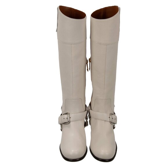 Dolce & Gabbana - Biker Buckles Boots HARLEY White 39 US 9 - Picture 4 of 5